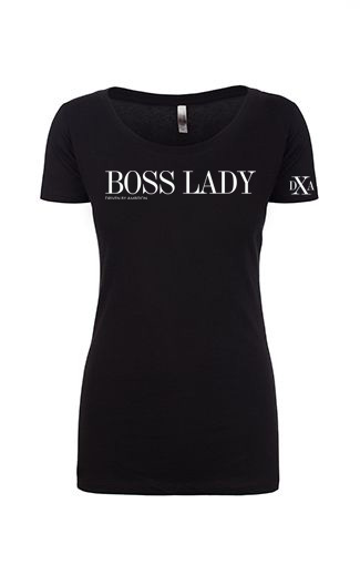 women scoop black bosslady